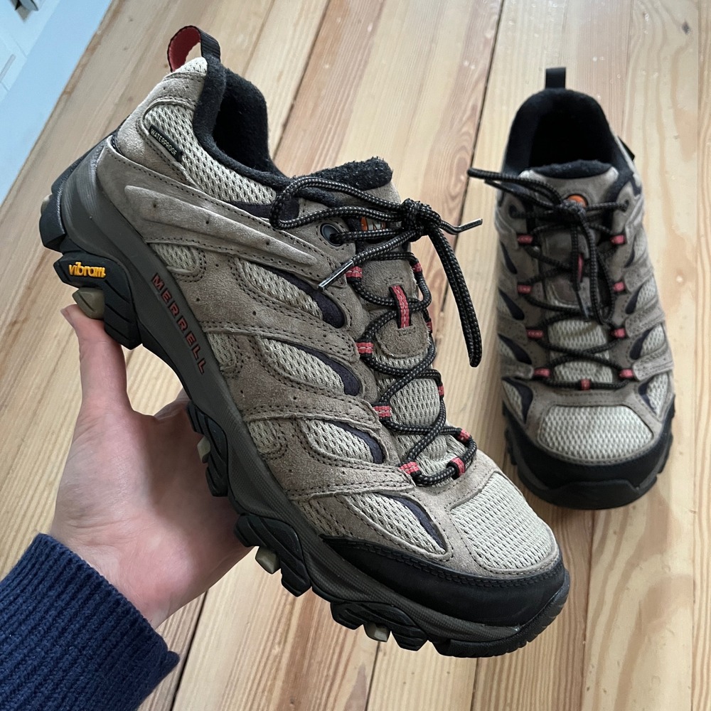 Merrell Moab 2 Waterproof Mens Hiking Shoes Earth Brown Vibram J035851 Size 11.5